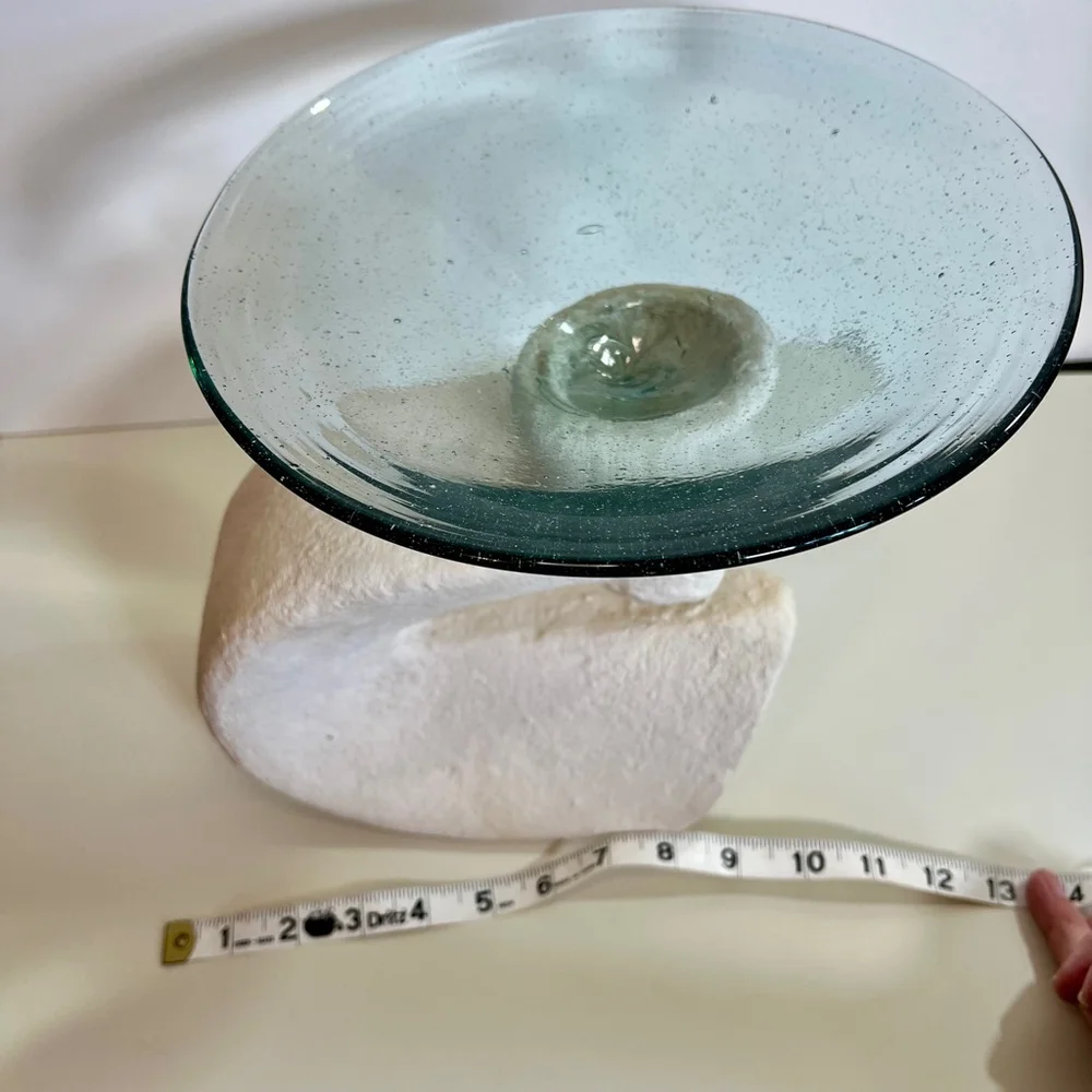 Vintage MCM‎ Vivo del Barro Home Decor 7 White & Green